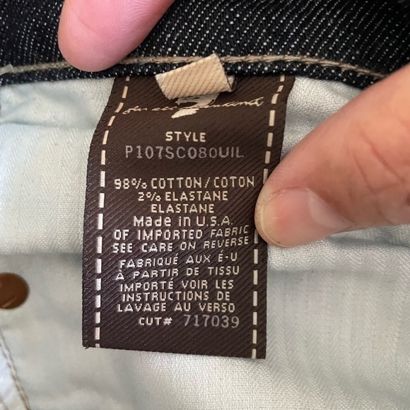 7 For All Mankind Jagger Boot Cut  Jeans size 27 dark blue wash - Picture 7 of 16